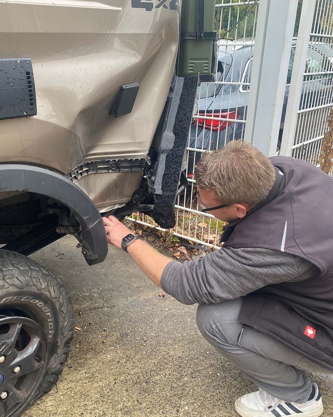 Begutachtung des Unfallschadens