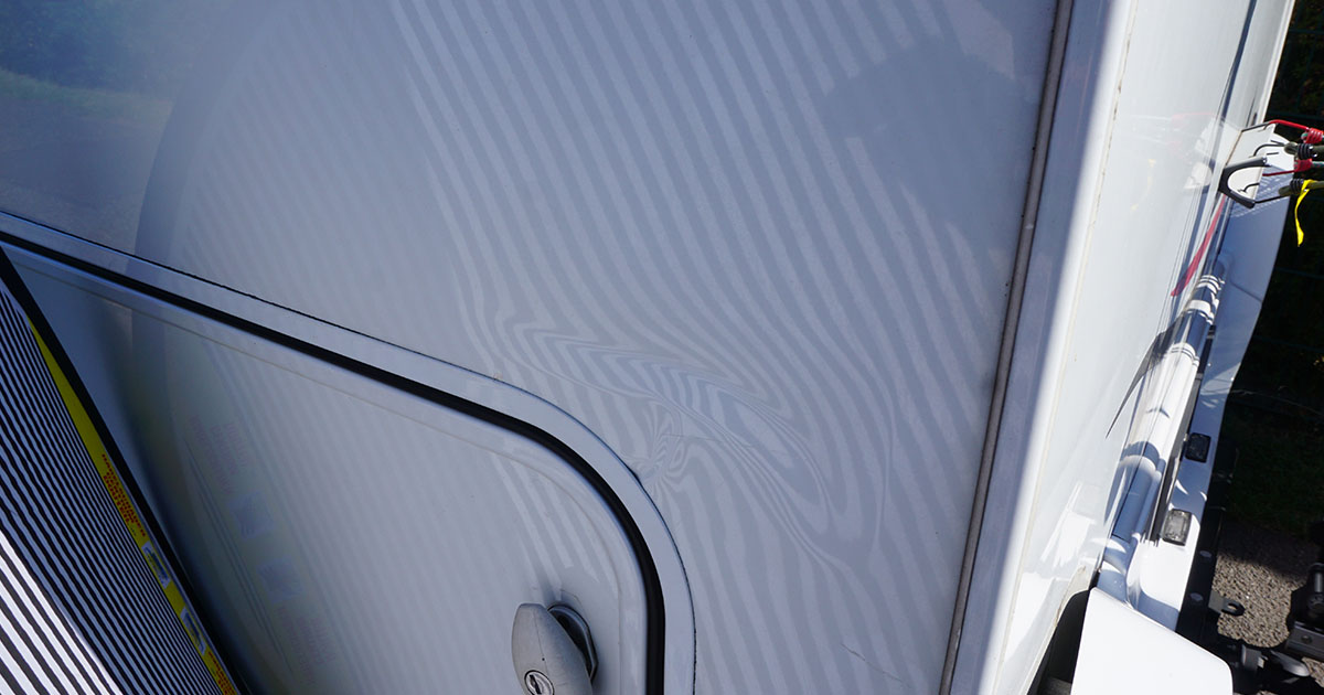 Parkschaden bei einem Sunlight auf Fiat Ducato Basis